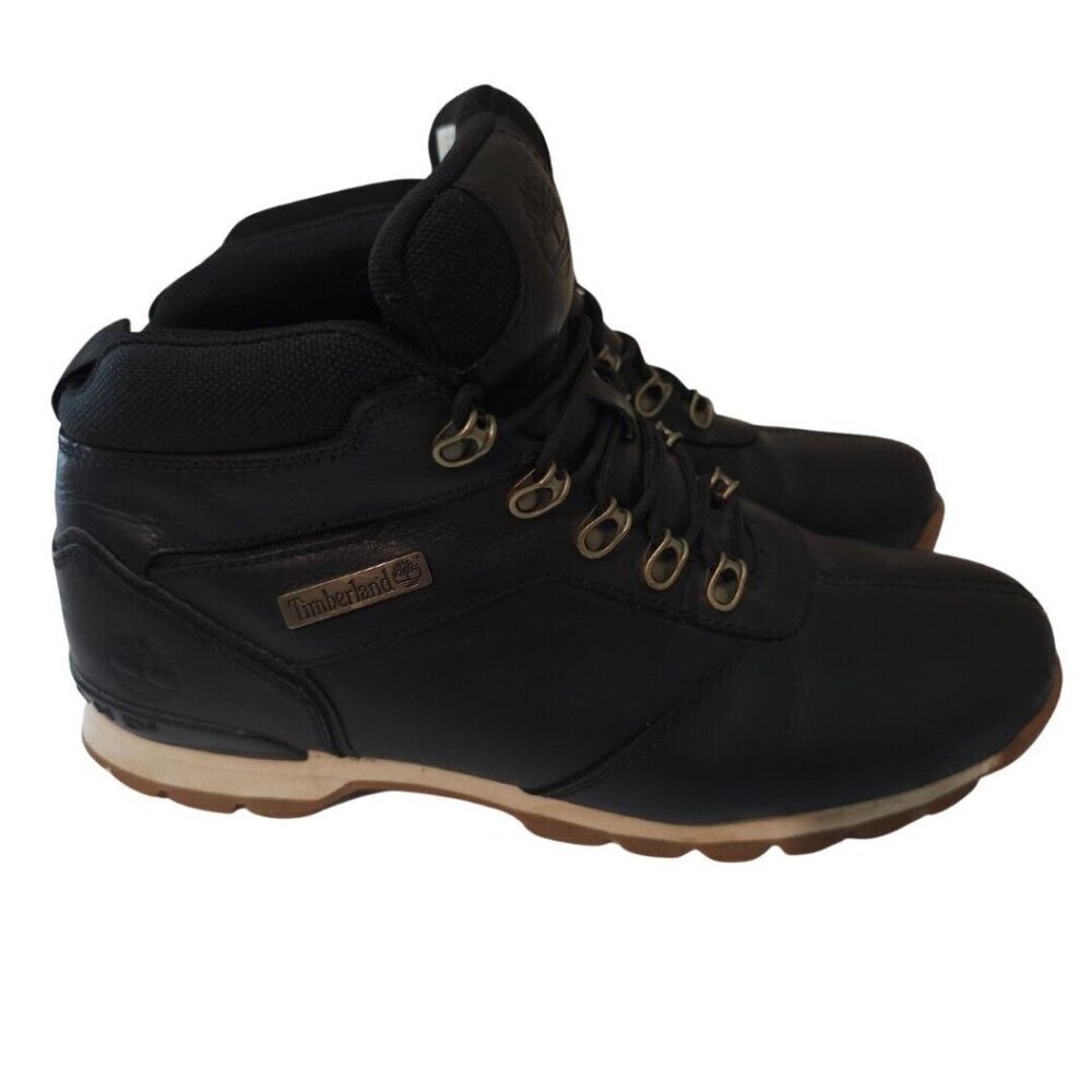 Timberland Splitrock 2 Black Leather MENS Boots US 10 UK 9.5 EU 44